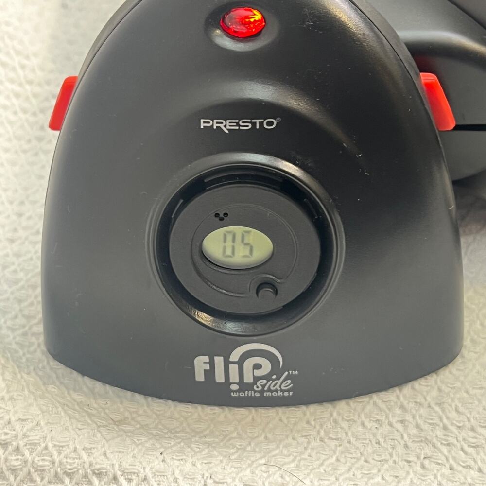 Presto FlipSide Belgian Waffle Maker 0351004 Ceramic Rotating Tested Working - Picture 4 of 14